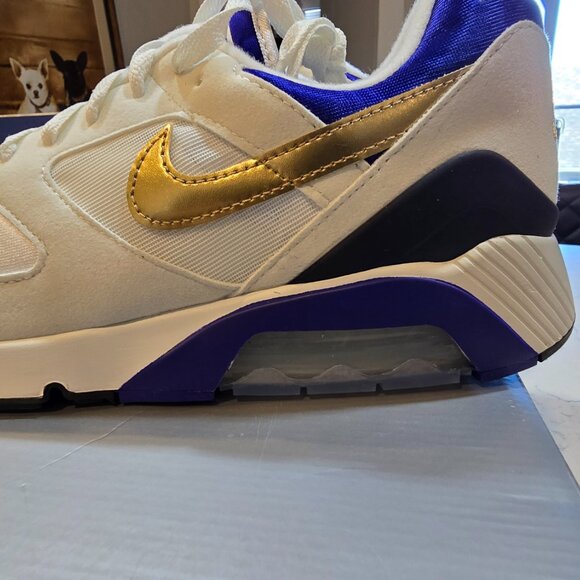 Nike Air Max 180 Concord Summit White Metallic Gold FJ9259-101 sz 10 Men's NEW - Picture 3 of 16